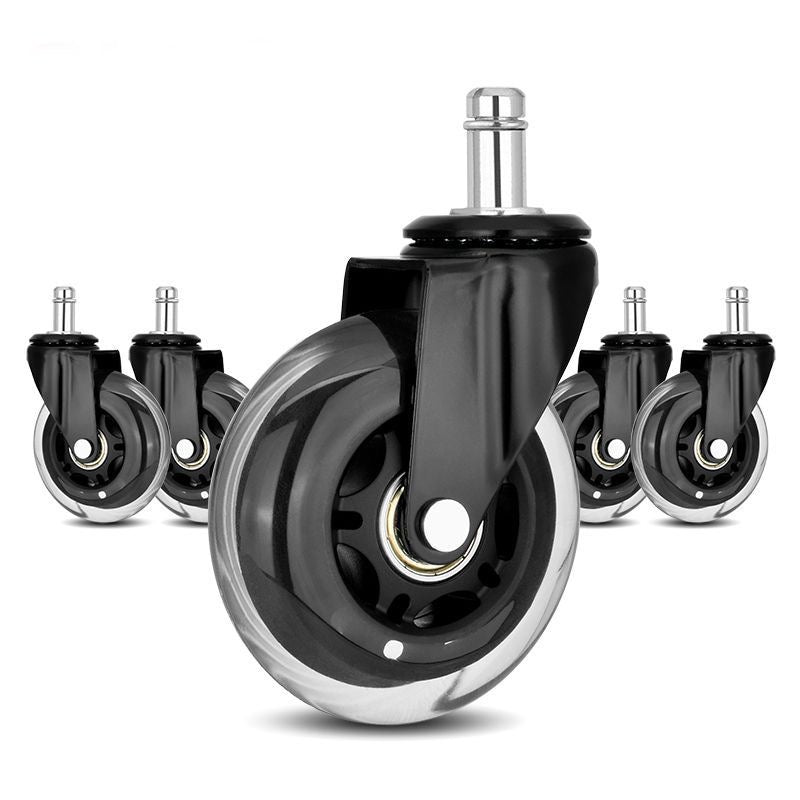 Hinomi Silent Wheels (Set of 5) - Quiet & Smooth-Gliding Replacement Casters for Chairs