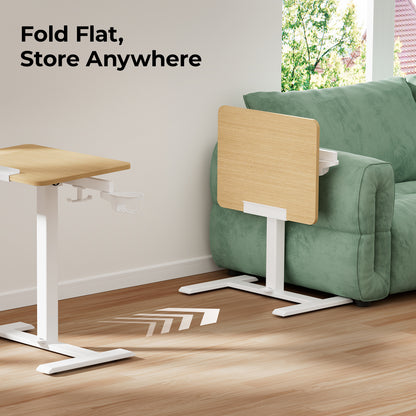 Hinomi Air Desk Height Adjustable, Tiltable, Foldable Desk with Wheels | Laptop Table