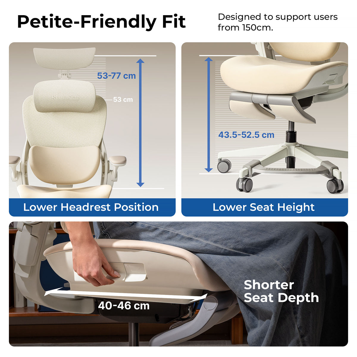 Hinomi Q2 Pro Ergonomic Office Chair with Free Footrest